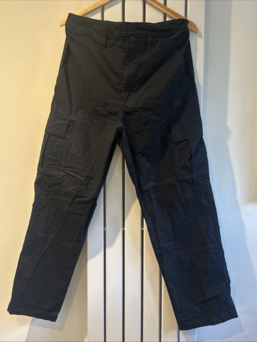 Nike black cargo bottoms - cargo,