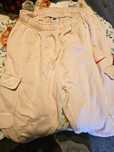 Nike beige fleece cargo - beige,
