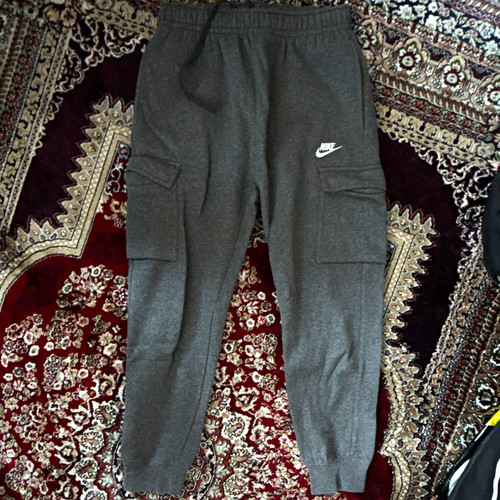 Nike men grey fleece cargo - fleece,