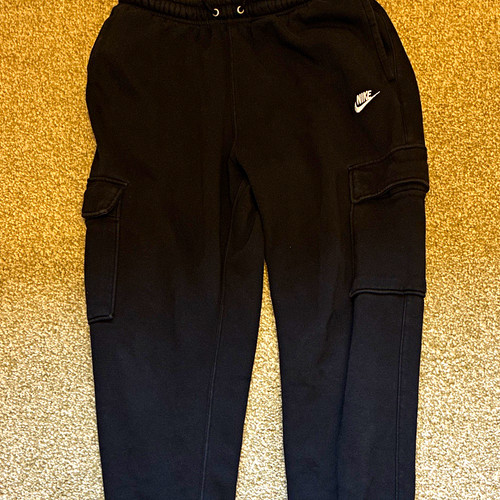 Nike mens black fleece cargo - black,